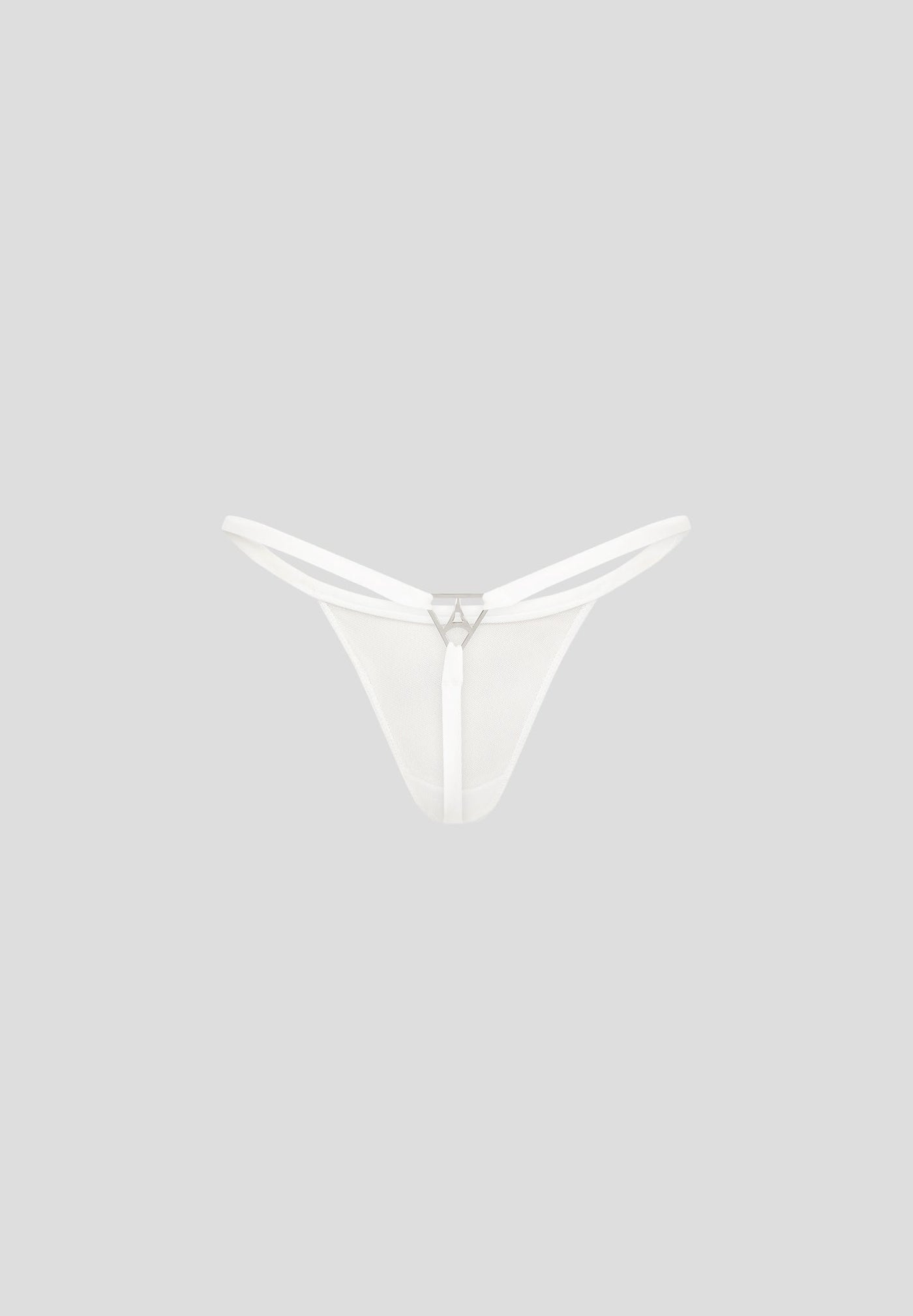 Mesh G-String - White