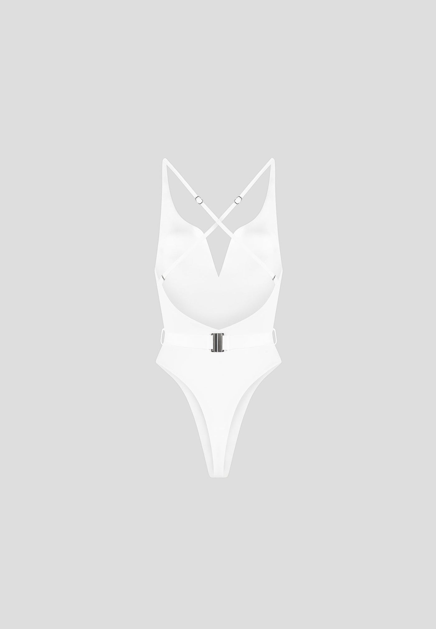 Eiffel Belted Swimsuit - Off White