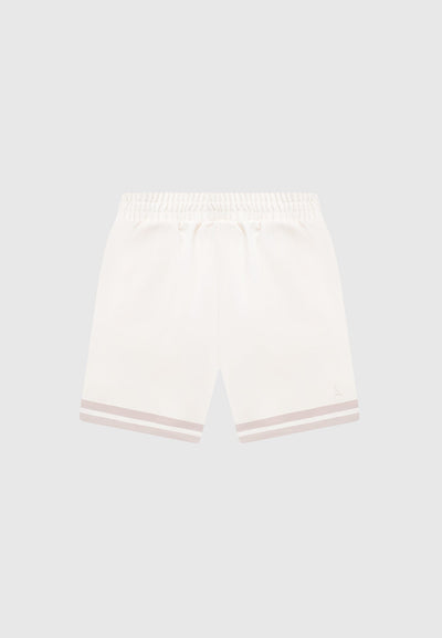 Floral Border Shorts - Cream