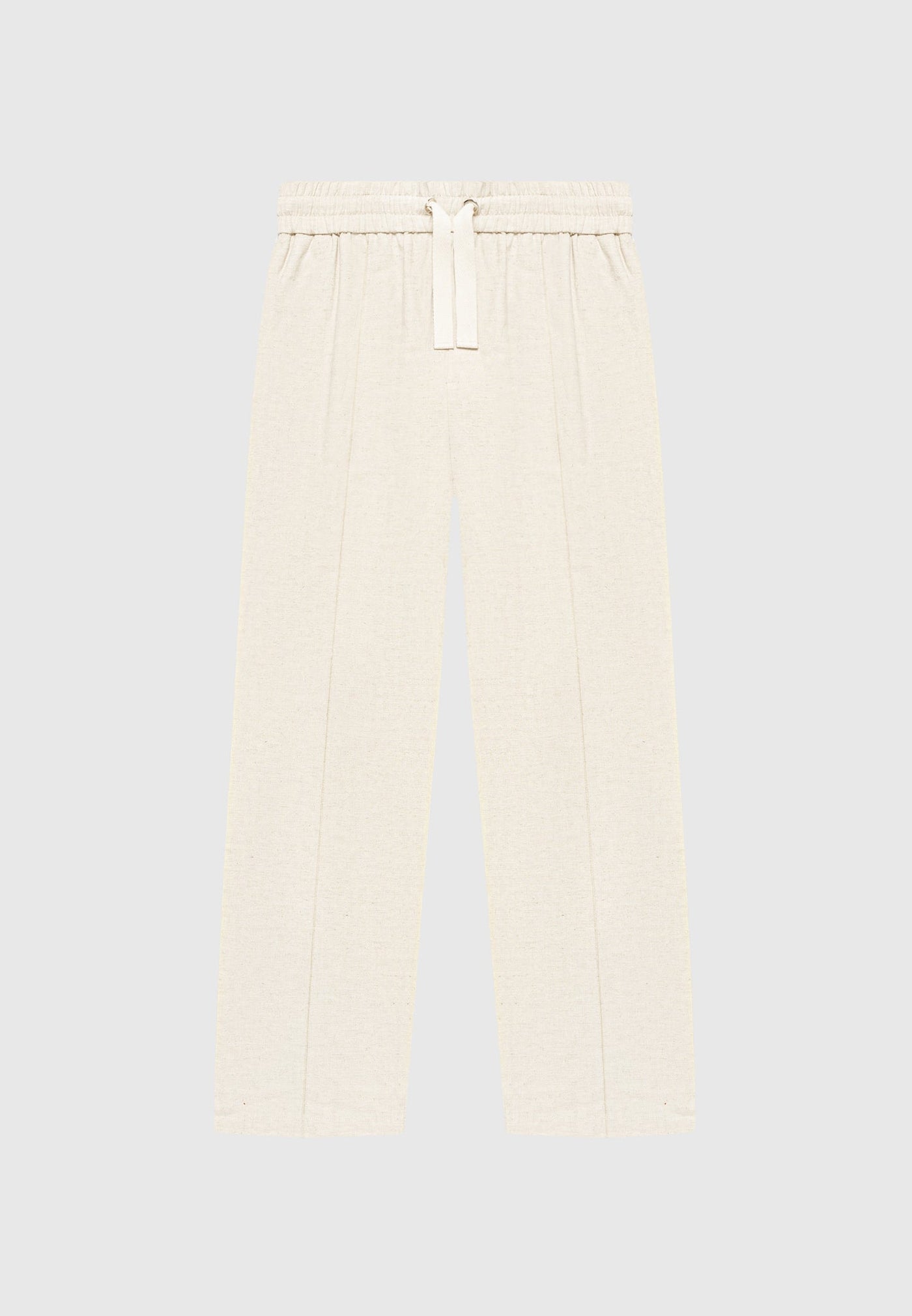 Linen Pintuck Trousers - Natural