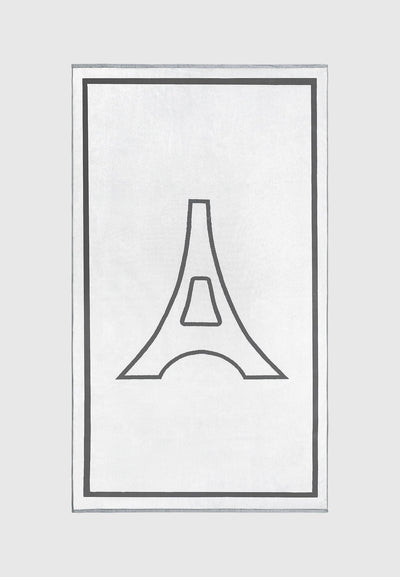 Manière De Voir Reversible Eiffel Towel - Grey/White