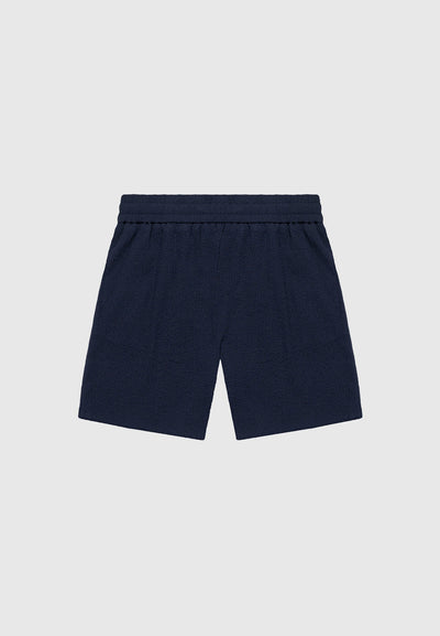 Seersucker Shorts - Navy