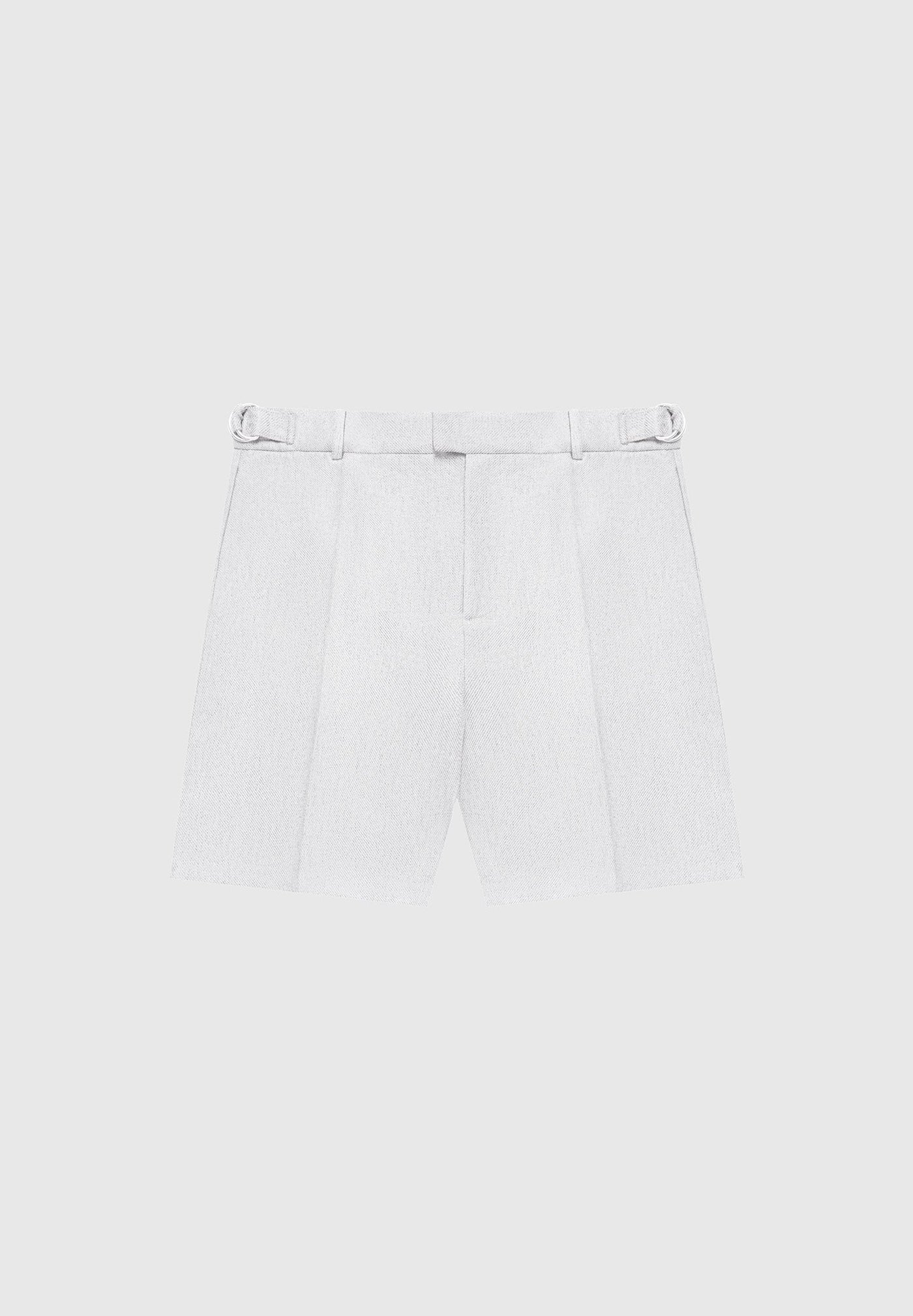 Textured Tailored Shorts - Grey