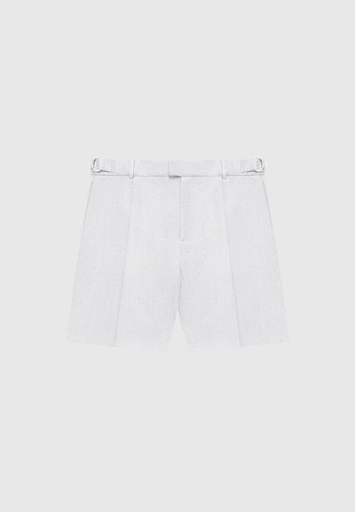 Textured Tailored Shorts - Grey