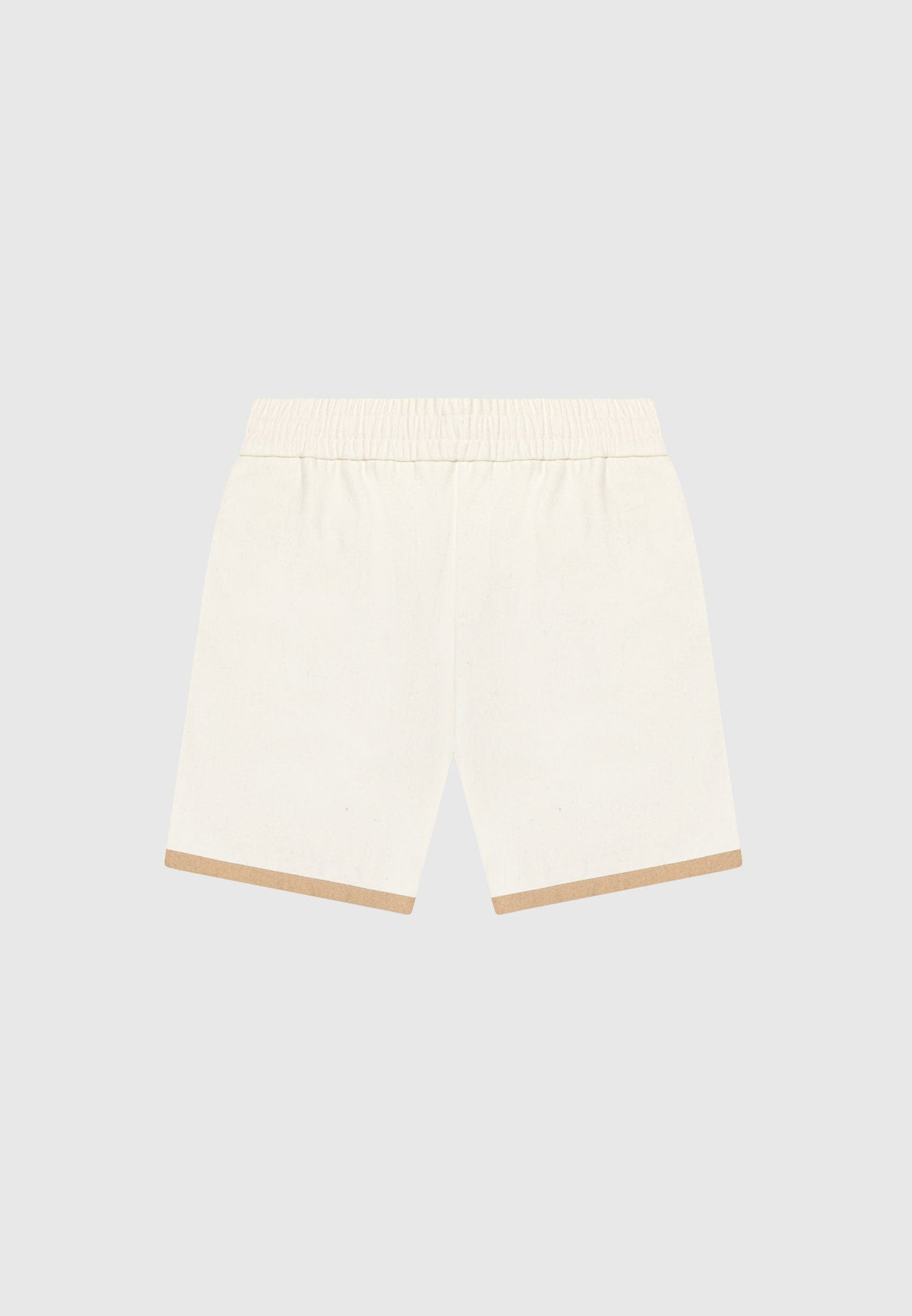Wool Shorts - Cream/Brown